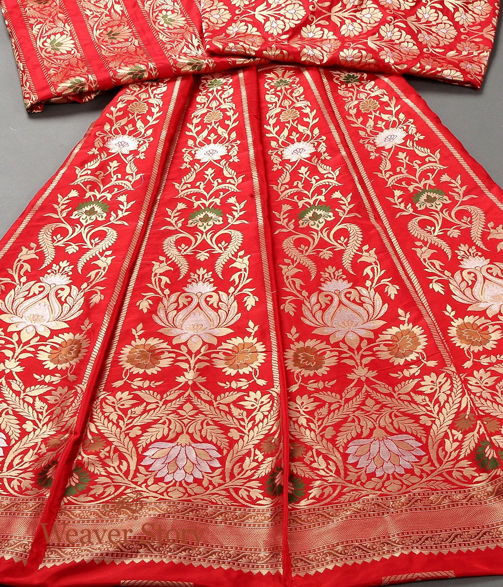 Red_Handloom_Katan_Silk_Banarasi_Lehenga_with_Meenakari_WeaverStory_02