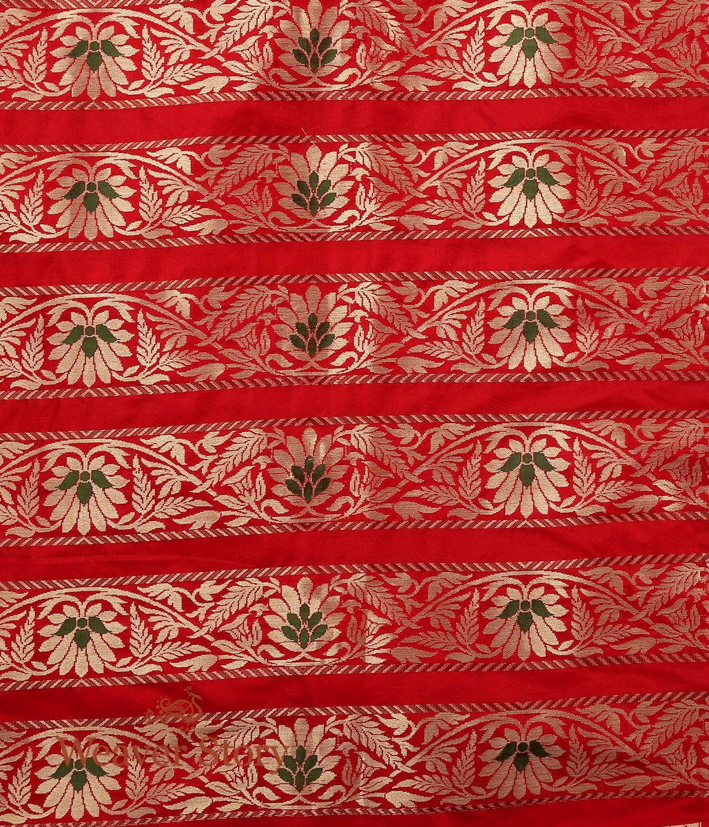 Red_Handloom_Katan_Silk_Banarasi_Lehenga_with_Meenakari_WeaverStory_05