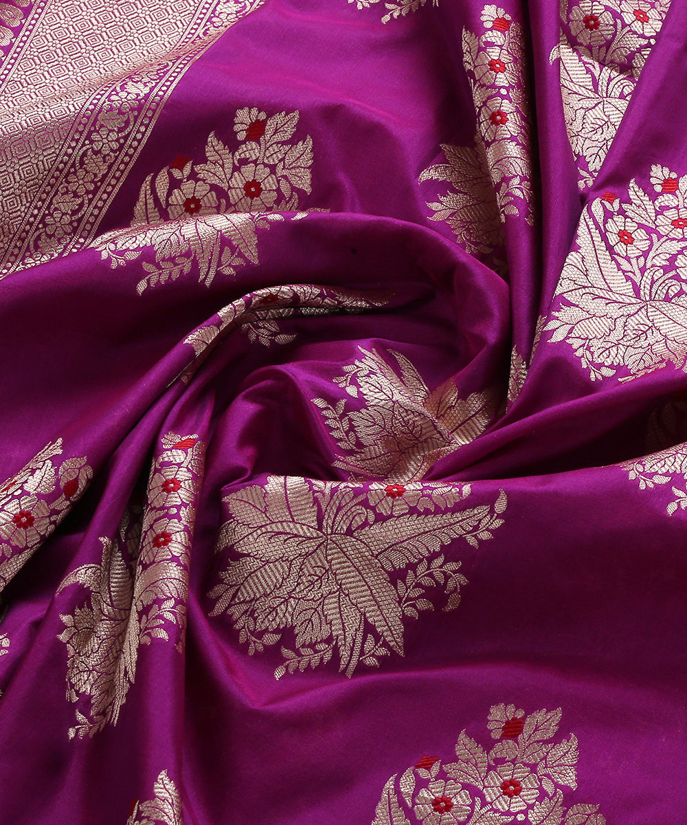 Jamuni_Handloom_Banarasi_Katan_Silk_Dupatta_with_Floral_Bunches_WeaverStory_05