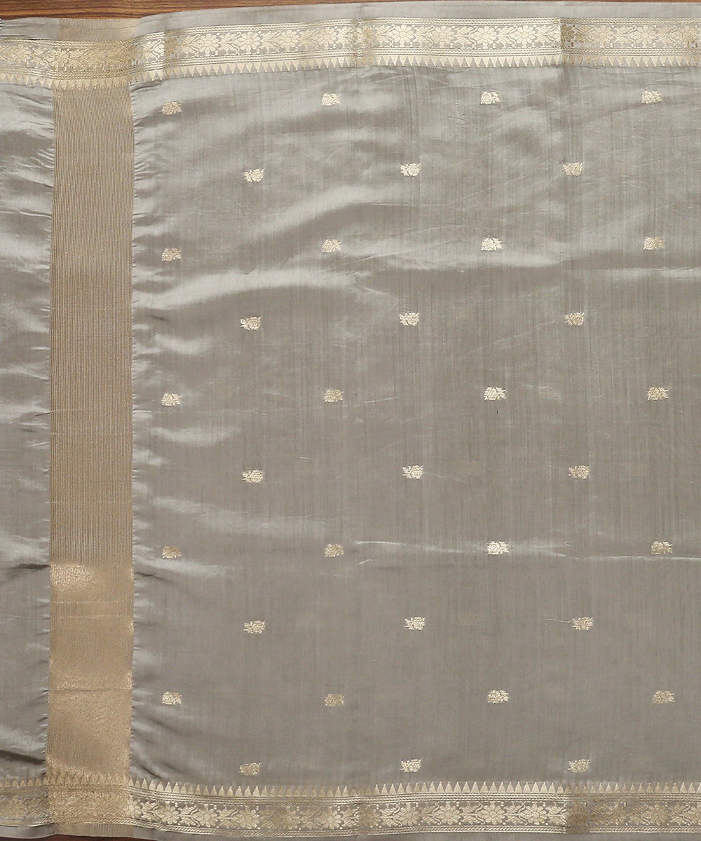 Grey_Handloom_Banarasi_Silk_Dupatta_with_Bootidar_Design_WeaverStory_02