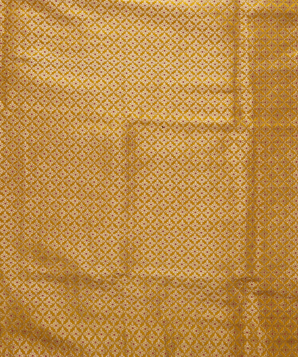 Mustard_Yellow_Pure_Katan_Silk_Banarasi_Handloom_Fabric_with_Meenakari_WeaverStory_04