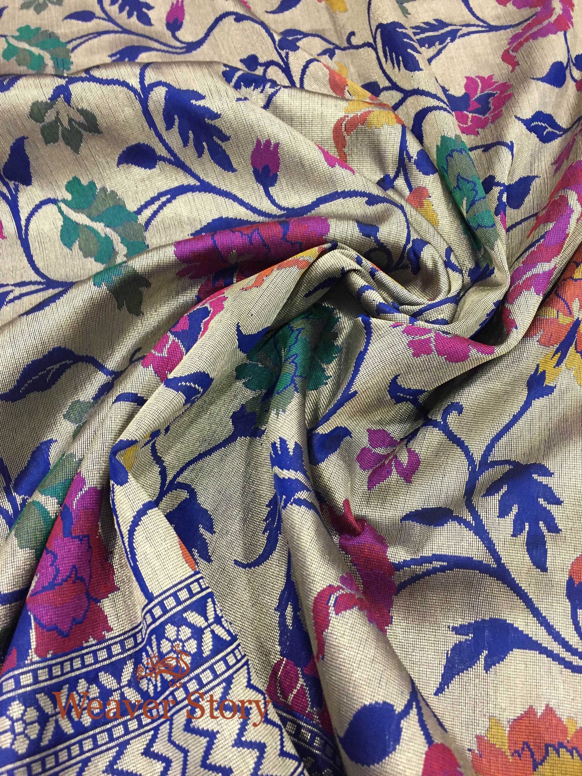 Handloom_Blue_Banarasi_Jangla_Dupatta_with_Antique_Zari_Base_and_Cutwork_with_Meenakari_WeaverStory_05