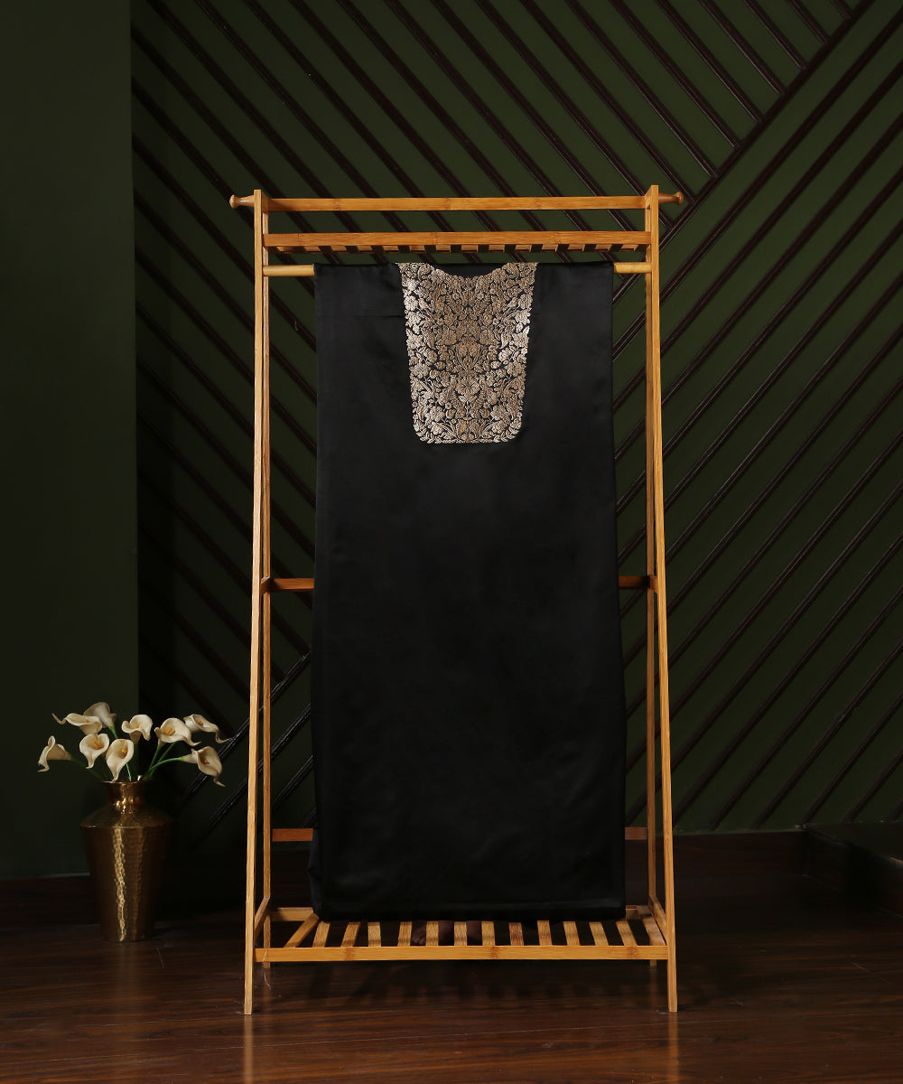 Handloom_White_Dyeable_Pure_Katan_Silk_Banarasi_Kurta_Fabric_WeaverStory_01
