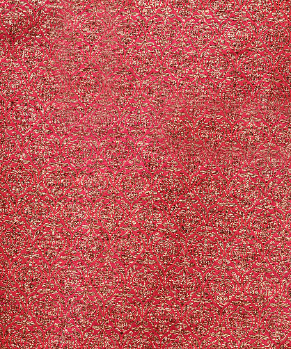 Handloom_Hot_Pink_Pure_Katan_Silk_Banarasi_Lehenga_With_Antique_Zari_WeaverStory_06