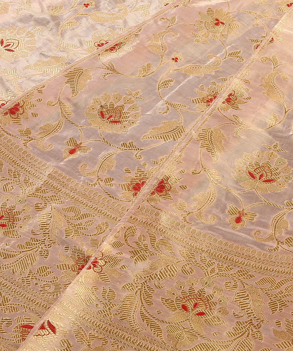 Pink_Handloom_Tissue_Silk_Banarasi_Lehenga_Zari_Border_WeaverStory_03