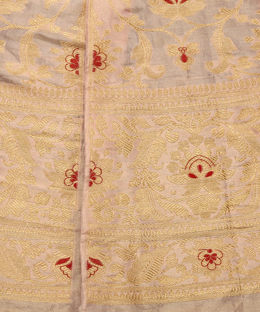 Pink_Handloom_Tissue_Silk_Banarasi_Lehenga_Zari_Border_WeaverStory_04