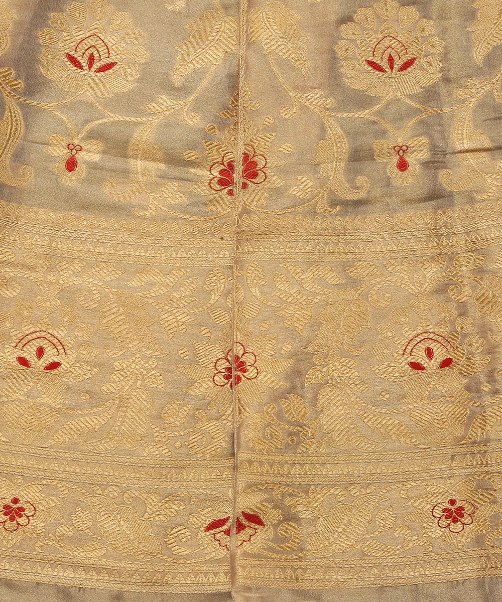 Handloom_Gold_Pure_Tissue_Silk_Banarasi_Lehenga_WeaverStory_04