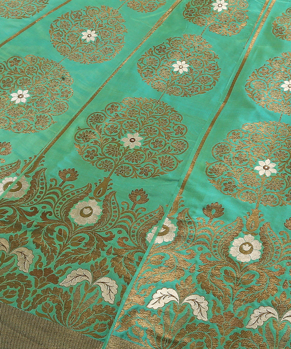 Handloom_Powder_Blue_Pure_Katan_Silk_Banarasi_Lehenga_With_Meenakari_WeaverStory_03