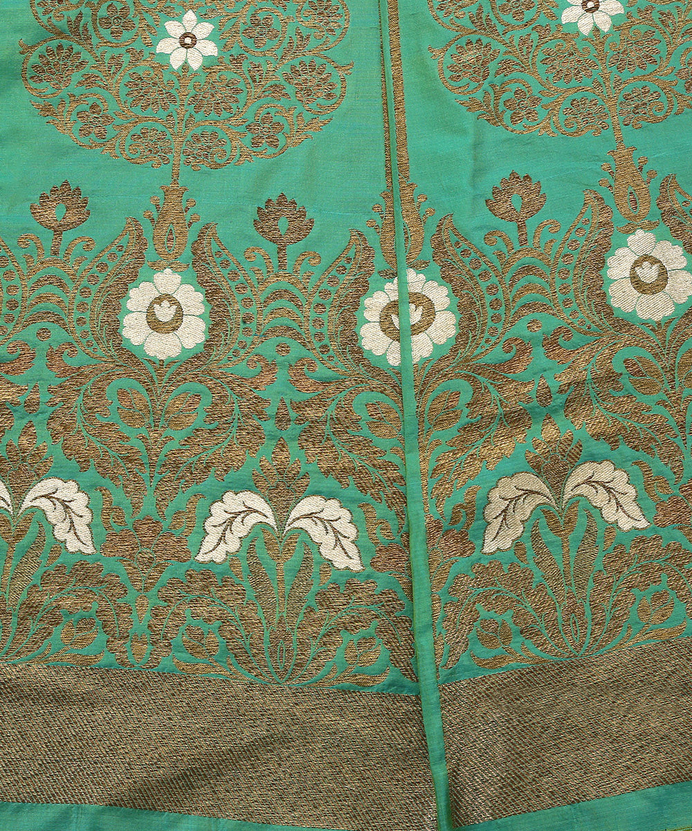 Handloom_Powder_Blue_Pure_Katan_Silk_Banarasi_Lehenga_With_Meenakari_WeaverStory_04