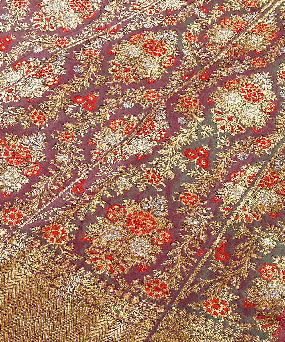 Pink_And_Green_Handloom_Pure_Katan_Silk_Kadhwa_Meenakari_Lehenga_-_Firdaus_WeaverStory_03