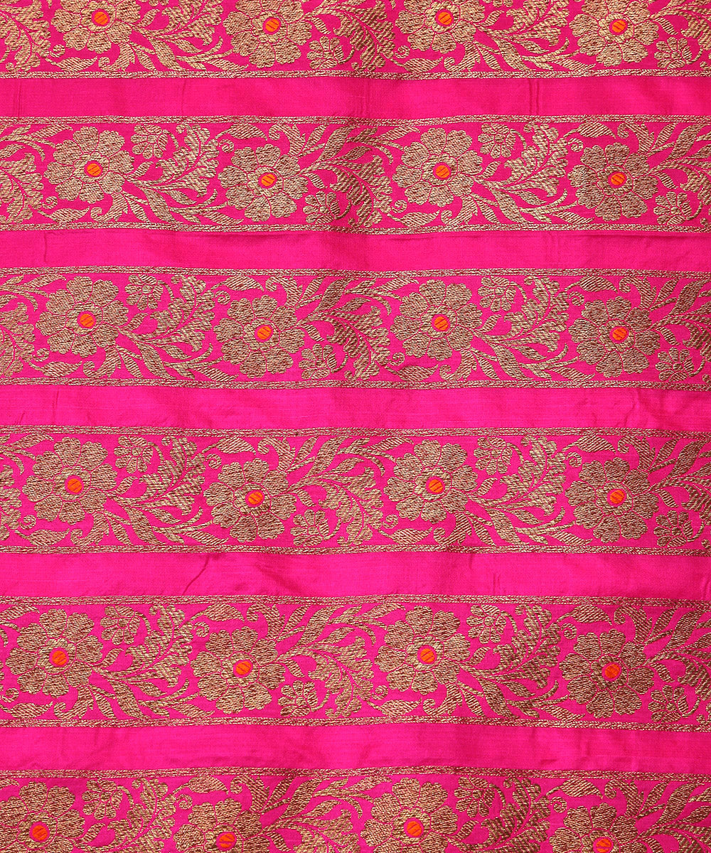 Hot_Pink_Handloom_Pure_Katan_Silk_Banarasi_Lehenga_With_Antique_Zari_And_Meenakari_WeaverStory_05