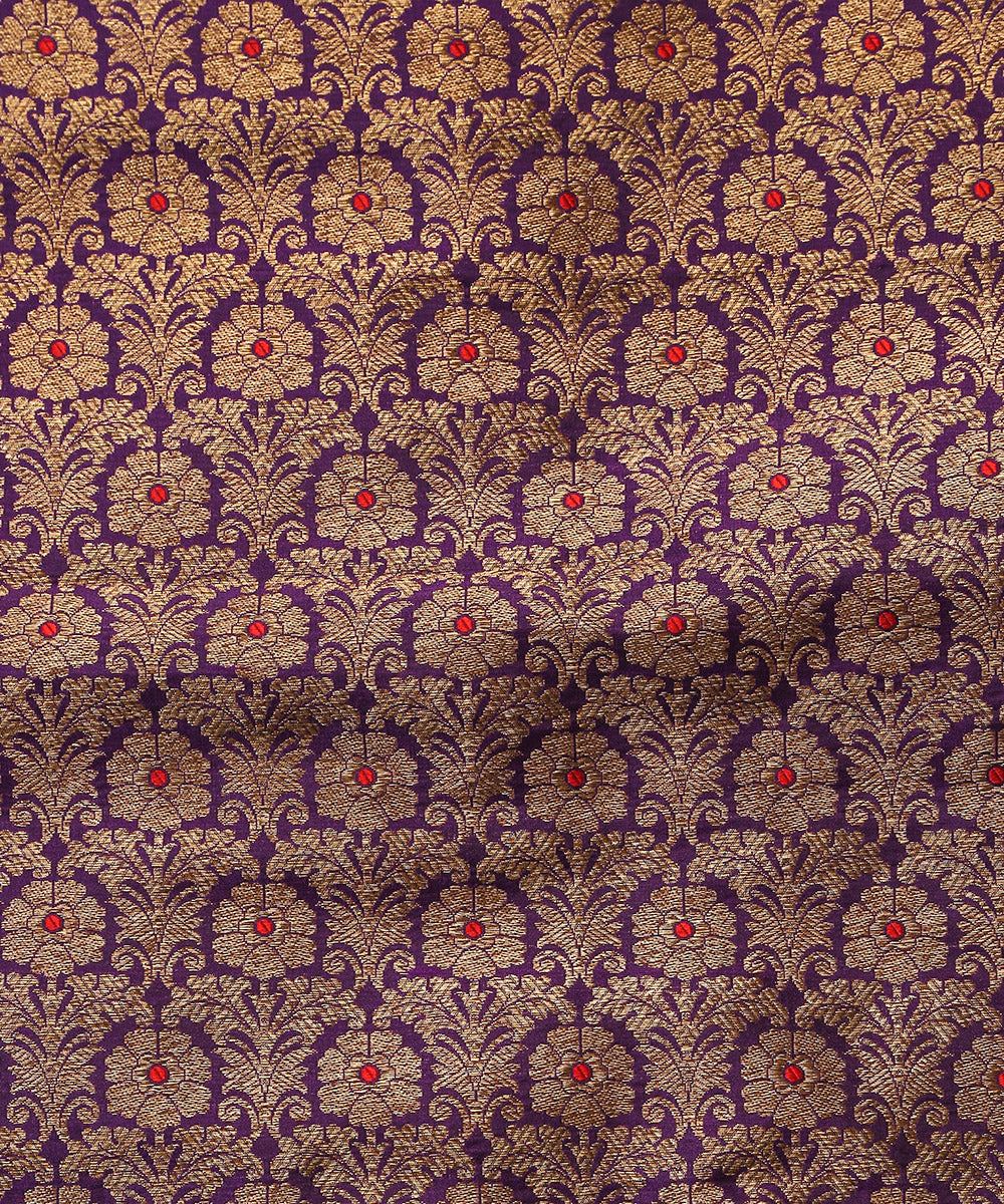 Handloom_Purple_Pure_Katan_Silk_Banarasi_Lehenga_With_Antique_Zari_And_Meenakari_WeaverStory_06