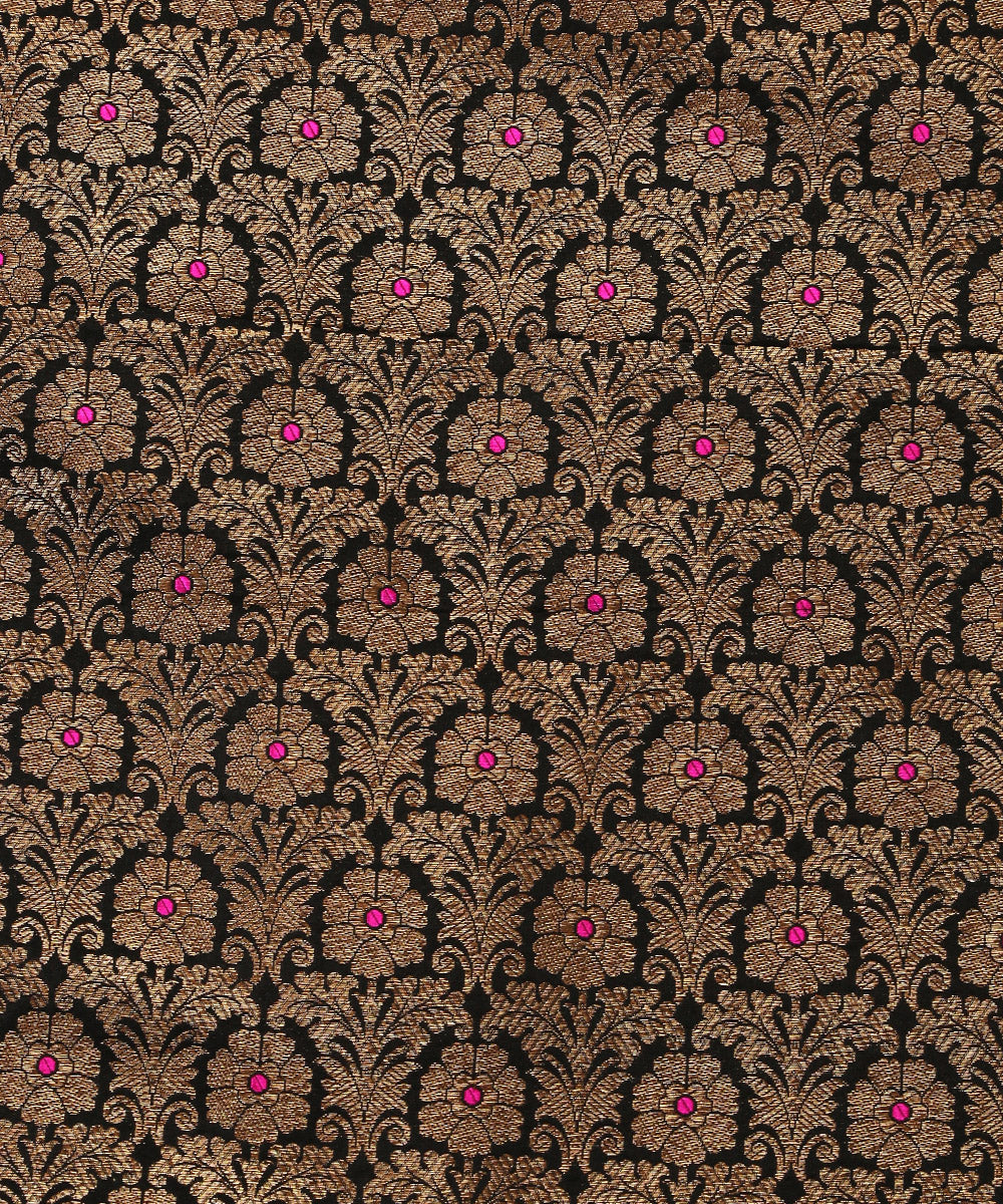 Black_Handloom_Pure_Katan_Silk_Banarasi_Lehenga_With_Antique_Zari_And_Meenakari_WeaverStory_06