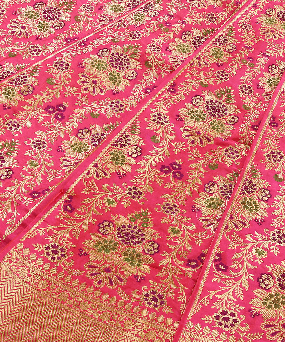Handloom_Pink_Pure_Katan_Silk_Meenakari_Kimkhab_Lehenga_WeaverStory_03