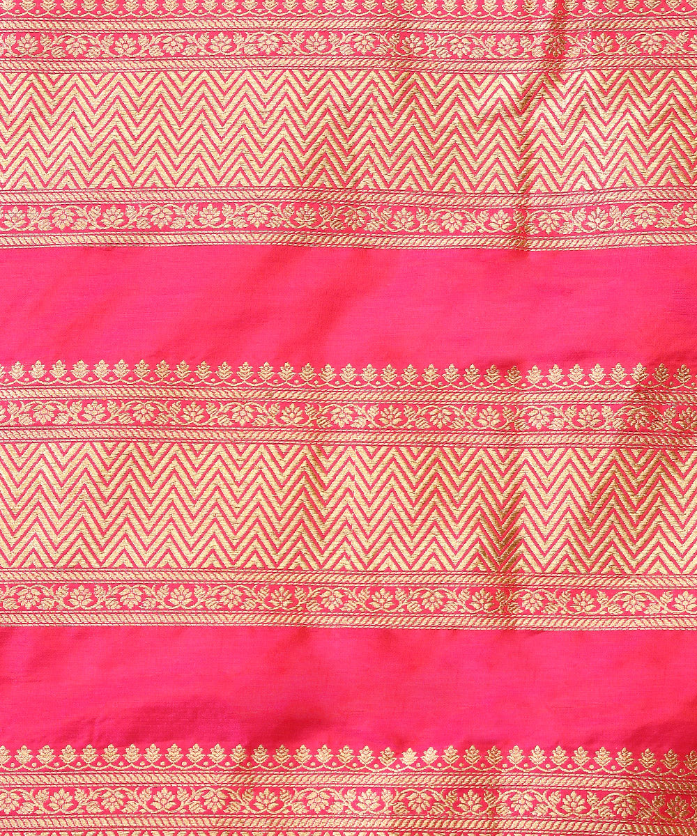 Handloom_Pink_Pure_Katan_Silk_Meenakari_Kimkhab_Lehenga_WeaverStory_05