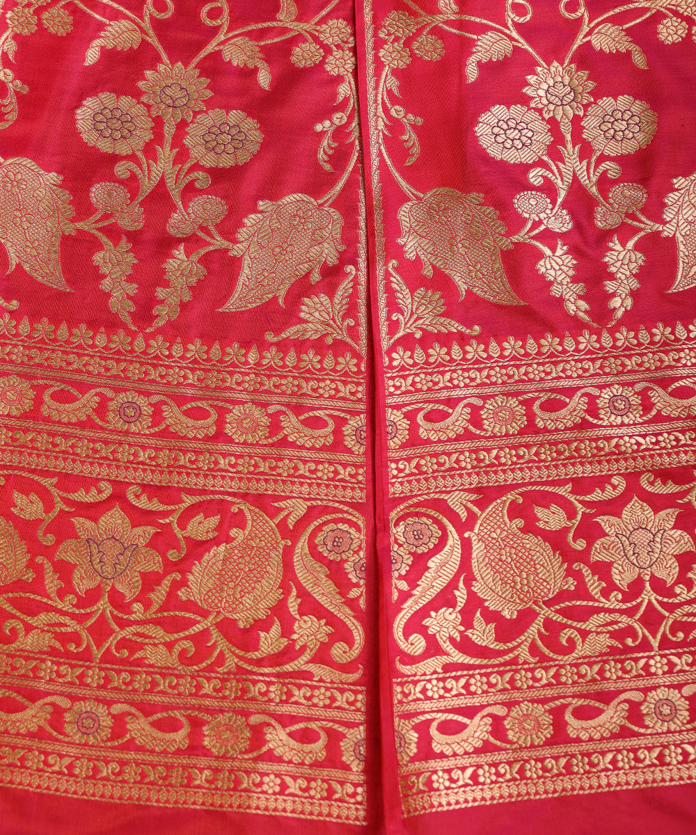 Handloom_Pink_Dual_Tone_Pure_Katan_Silk_Banarasi_Lehenga_With_Meenakari_WeaverStory_03