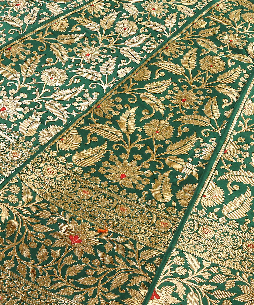 Handloom_Green_Pure_Katan_Silk_Brocade_Banarasi_Lehenga_WeaverStory_03