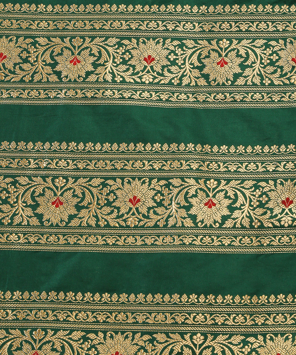 Handloom_Green_Pure_Katan_Silk_Brocade_Banarasi_Lehenga_WeaverStory_05