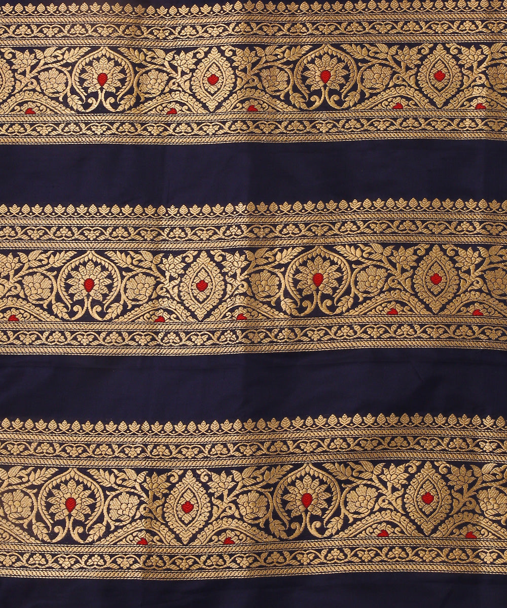 Dark_Blue_Handloom_Pure_Katan_Silk_Brocade_Banarasi_Lehenga_With_Meenakari_WeaverStory_06