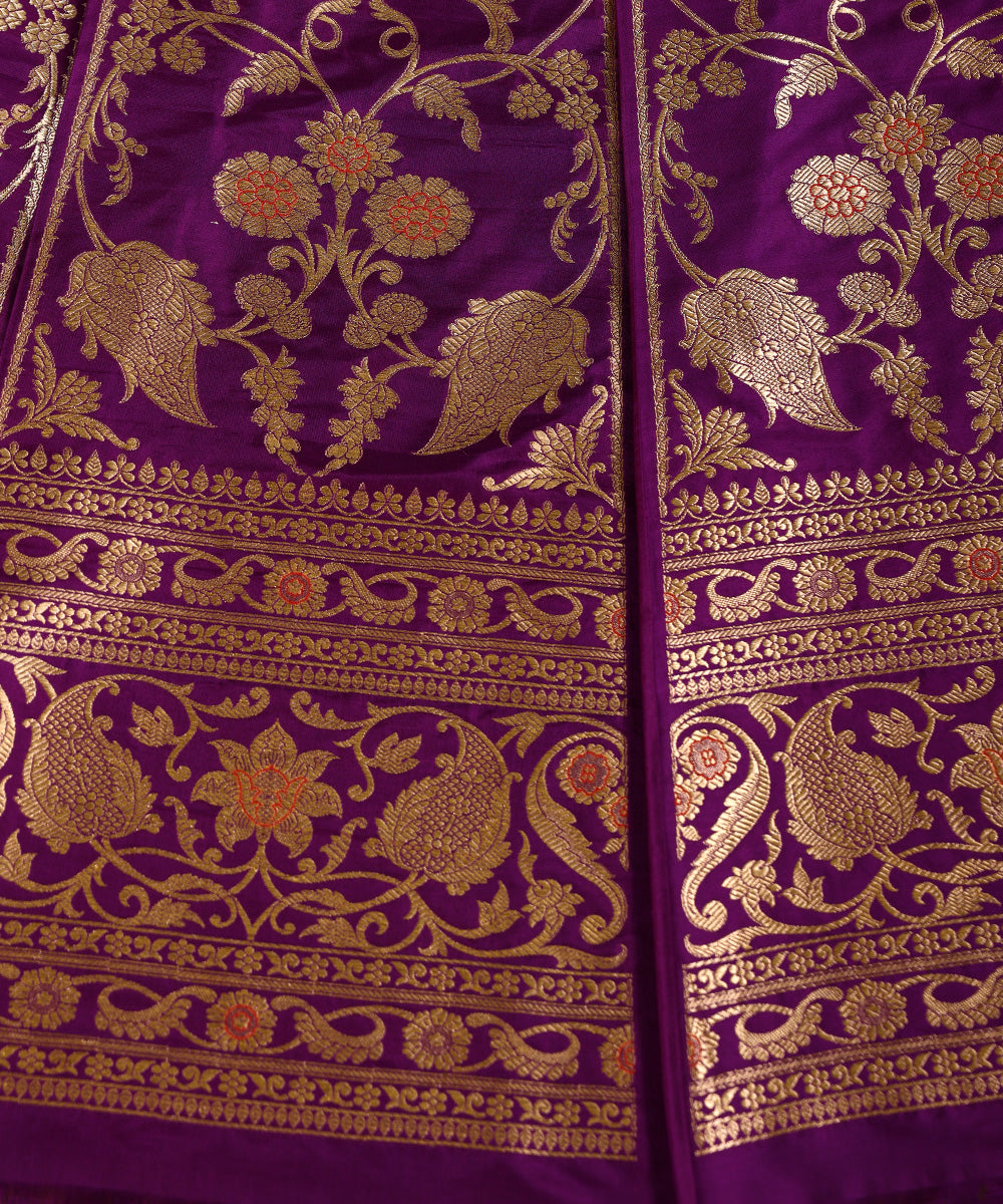 Peacock_Blue_Handloom_Pure_Katan_Silk_Banarasi_Lehenga_With_Meenakari_WeaverStory_03
