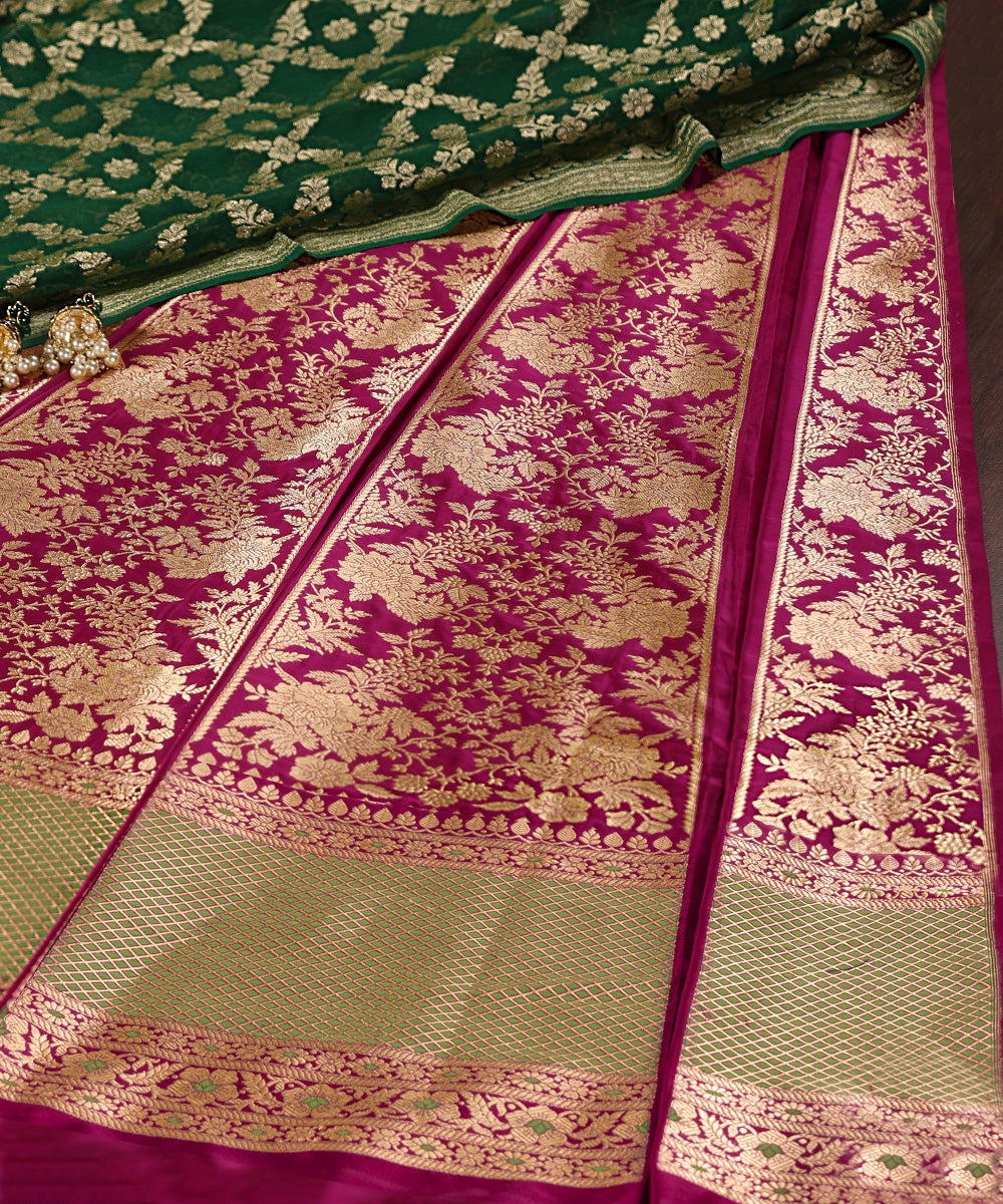 Purple_Handloom_Pure_Katan_Silk_Banarasi_Lehenga_With_Meenakari_And_18_Kali_WeaverStory_01