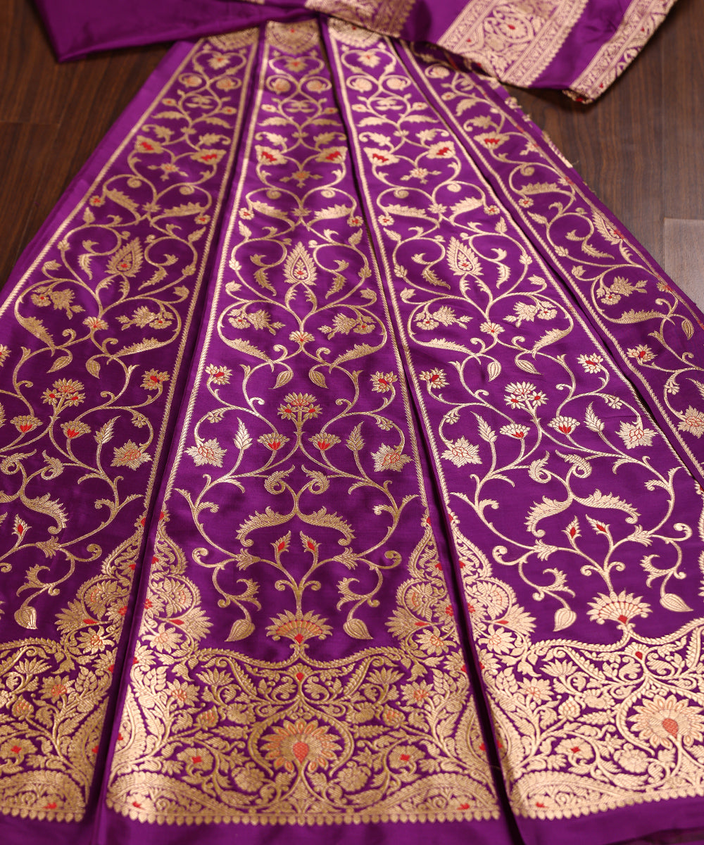 Handloom_Purple_Pure_Katan_Silk_Banarasi_Lehenga_With_Gold_Meenakari_WeaverStory_02