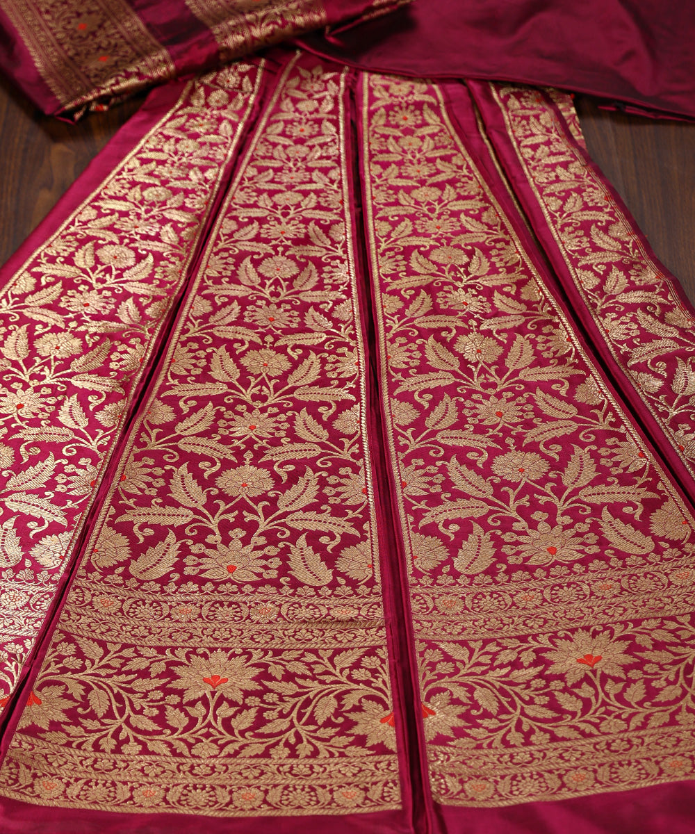 Dark_Purple_Handloom_Pure_Katan_Silk_Banarasi_Lehenga_With_Antique_Zari_WeaverStory_02