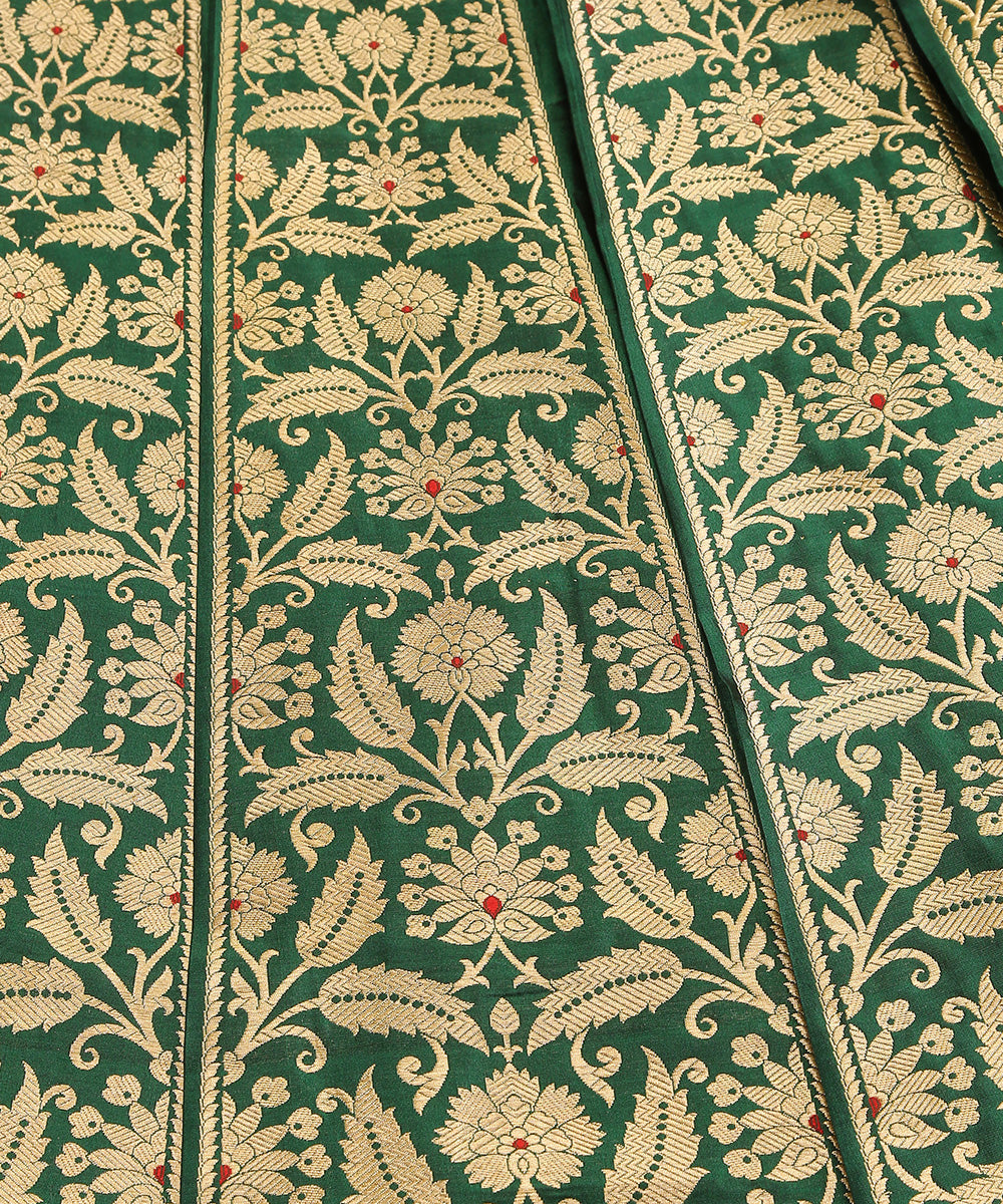 Green_Handloom_Pure_Katan_Silk_Bahaar_Banarasi_Lehenga_With_Kadhwa_Meenakari_WeaverStory_04