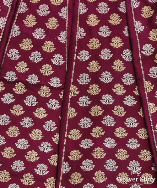 Handloom_Purple_Pure_Katan_Silk_Banarasi_Lehenga_With_Kadhwa_Booti_WeaverStory_03