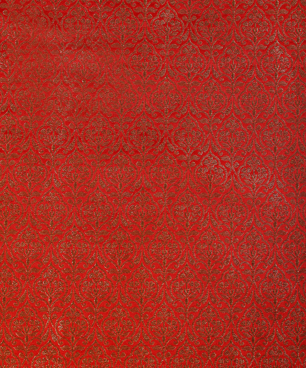 Handloom_Red_Pure_Katan_Silk_Banarasi_Lehenga_With_Antique_Zari_WeaverStory_05