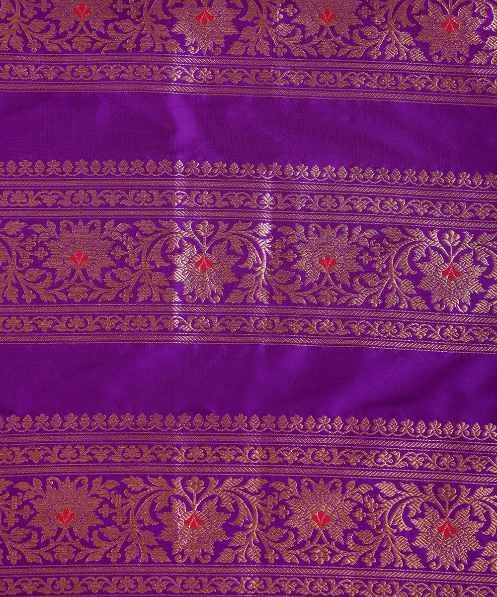 Blue_Handloom_Pure_Katan_Silk_Banarasi_Lehenga_With_Meenakari_WeaverStory_06