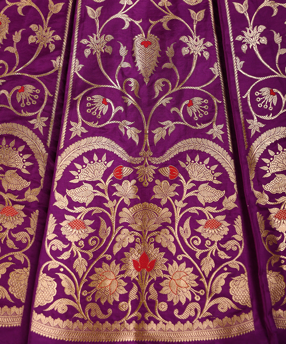 Purple_Handloom_Pure_Katan_Silk_Banarasi_Lehenga_With_Meenakari_WeaverStory_03