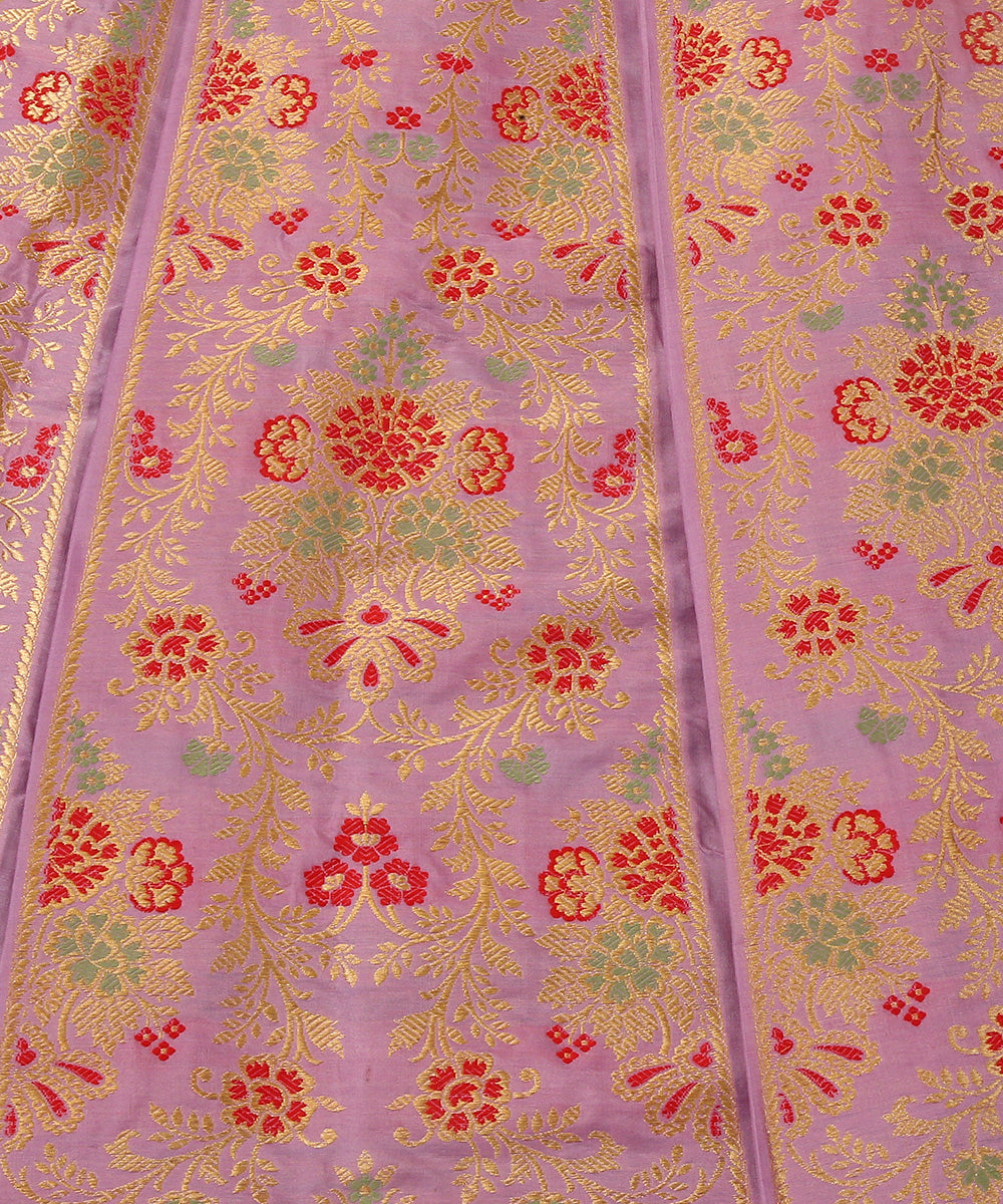 Handloom_Light_Mauve_Pure_Katan_Silk_Kadhwa_Banarasi_Lehenga_With_Meenakari_WeaverStory_04