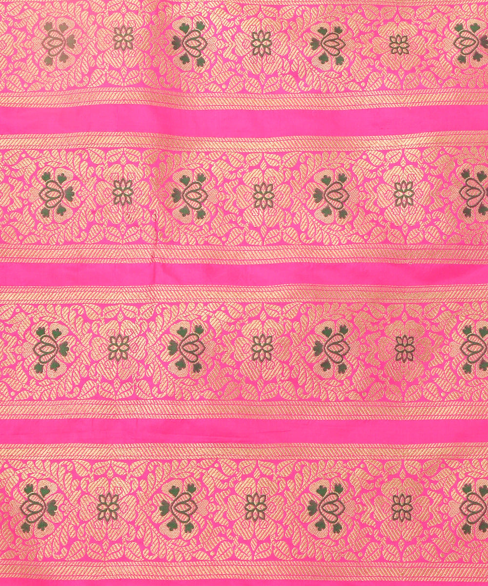 Hot_Pink_Handloom_Pure_Katan_Silk_Meenakari_Banarasi_Lehenga_WeaverStory_06
