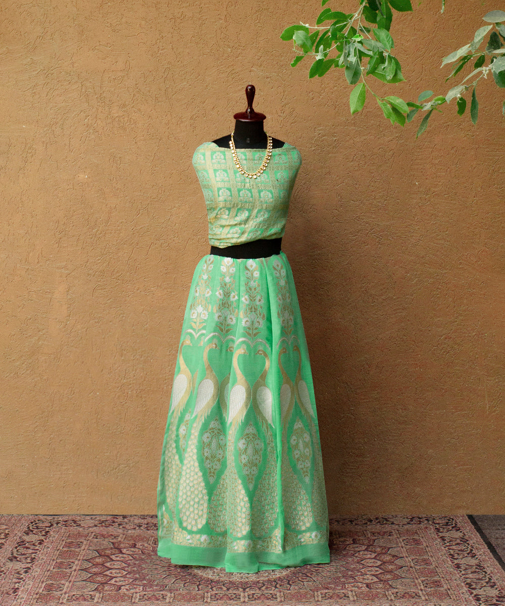 Sea_Green_Handloom_Katan_Silk_Banarasi_Lehenga_with_Peacock_Motif_WeaverStory_03