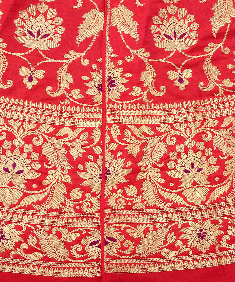 Handloom_Orange_And_Pink_Pure_Katan_Silk_24_Kali_Banarasi_Lehenga_with_Meenakari_and_Double_Zari_WeaverStory_05