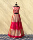 Pink_Handloom_Banarasi_Lehenga_With_Brocade_Blouse_And_Zari_Border_WeaverStory_01