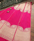 Rani_Pink_Handloom_Banarasi_Lehenga_With_Brocade_Zari_Blouse_And_Border_WeaverStory_01