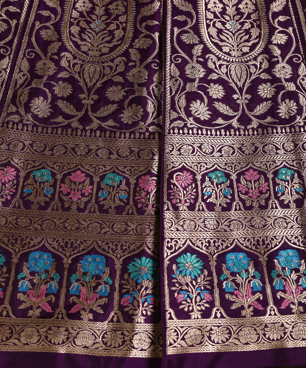 Handloom_Purple_Pure_Katan_Silk_Banarasi_Lehenga_With_Meenakari_WeaverStory_03