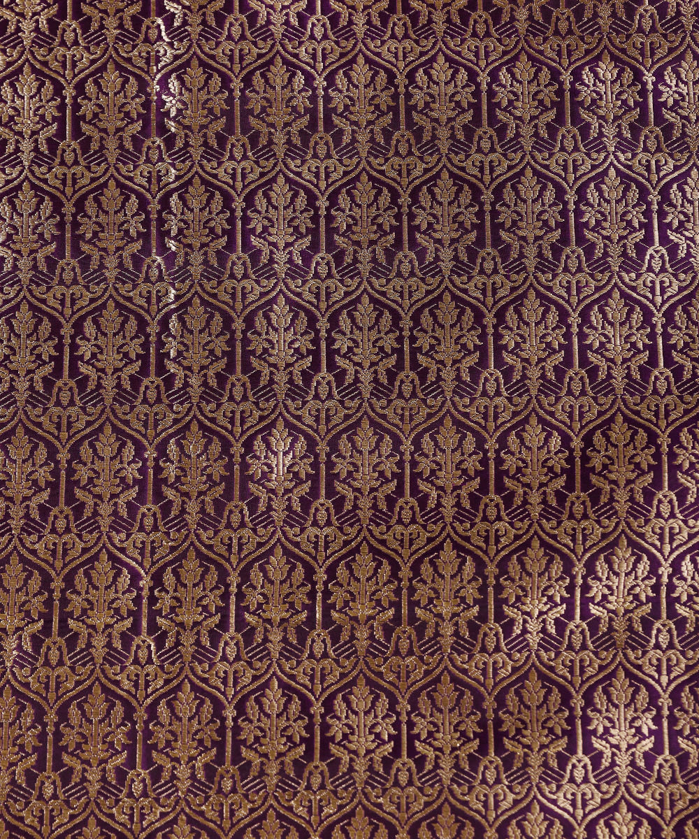 Handloom_Purple_Pure_Katan_Silk_Banarasi_Lehenga_With_Meenakari_WeaverStory_06