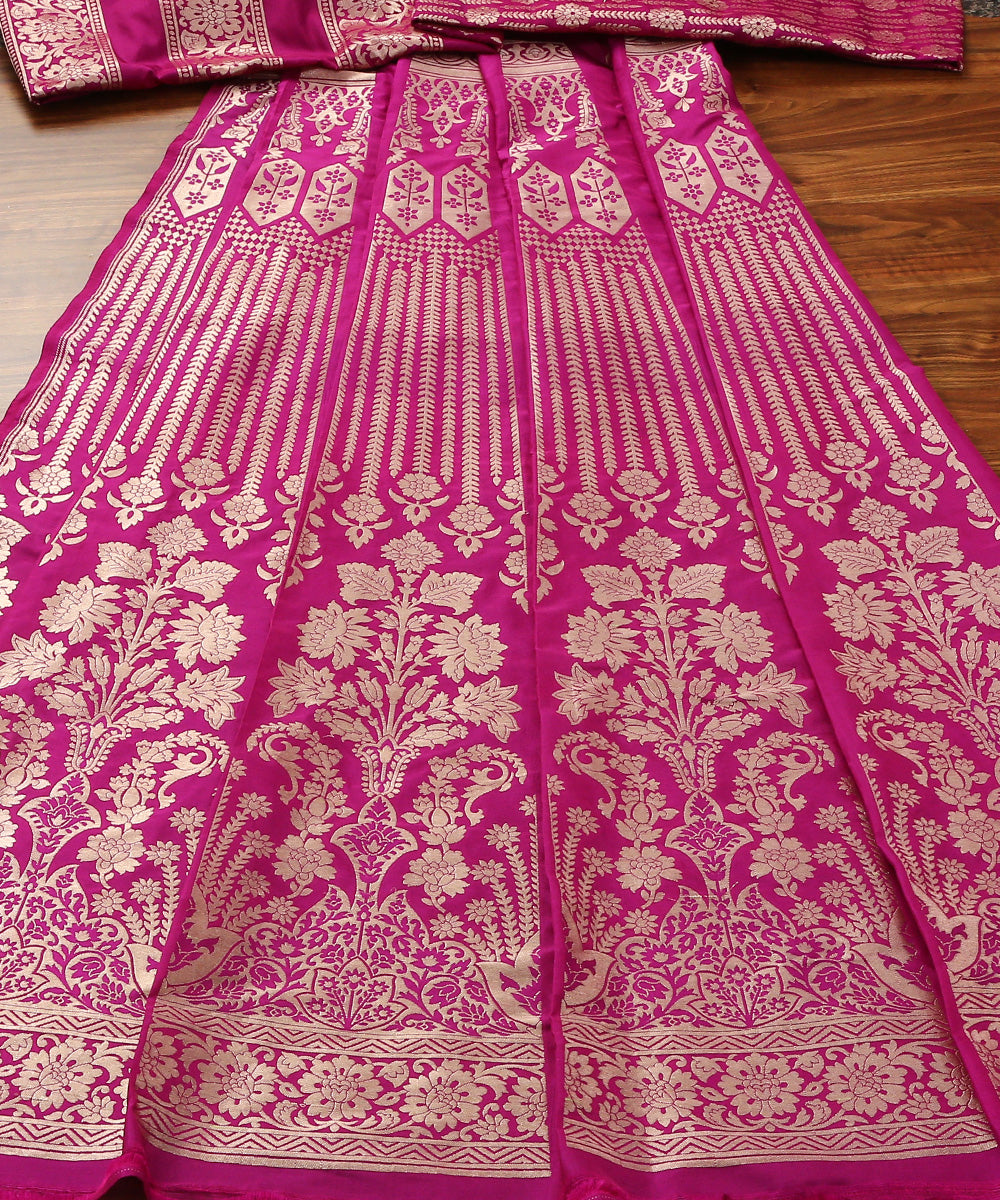 Purple_Handloom_Pure_Katan_Silk_Antique_Zari_Banarasi_Lehenga_with_Cutwork_Weave_WeaverStory_03