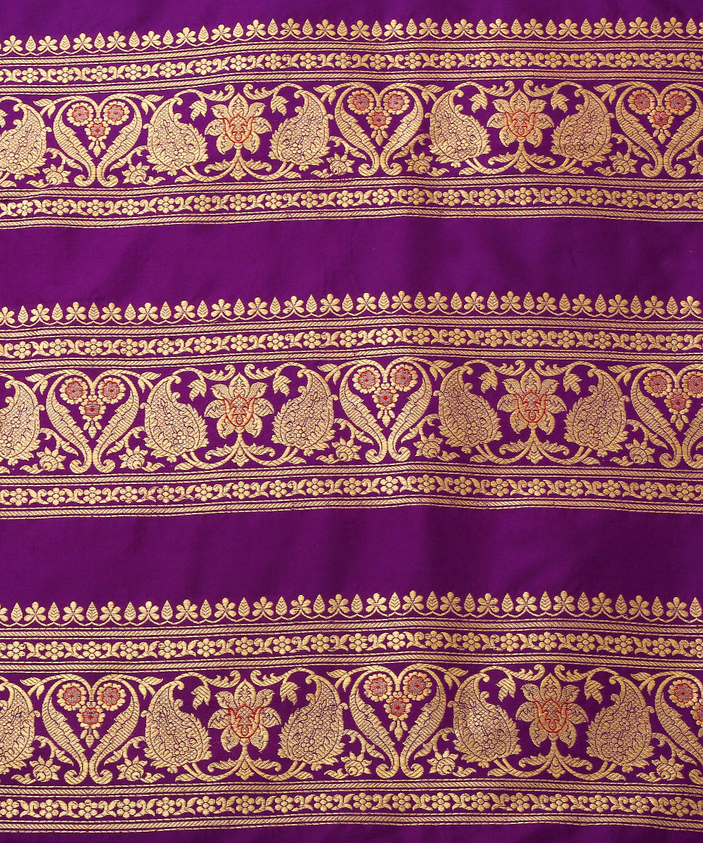 Purple_Handloom_18_Kali_Pure_Katan_Silk_Banarasi_Lehenga_With_Zari_Tanchoi_Blouse_WeaverStory_06