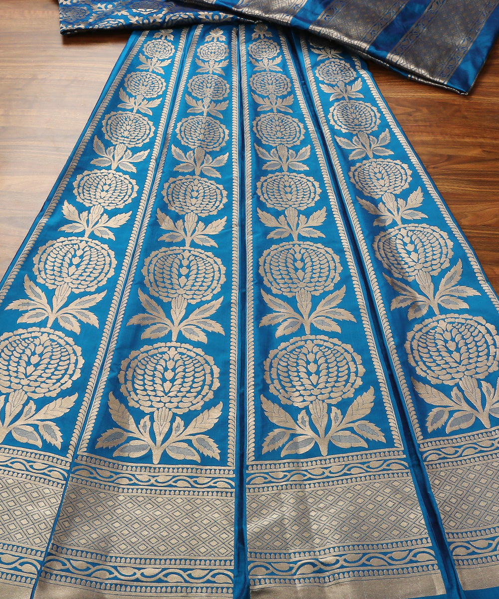 Blue_Handloom_Blue_Pure_Katan_Silk_Banarasi_Lehenga_WeaverStory_02