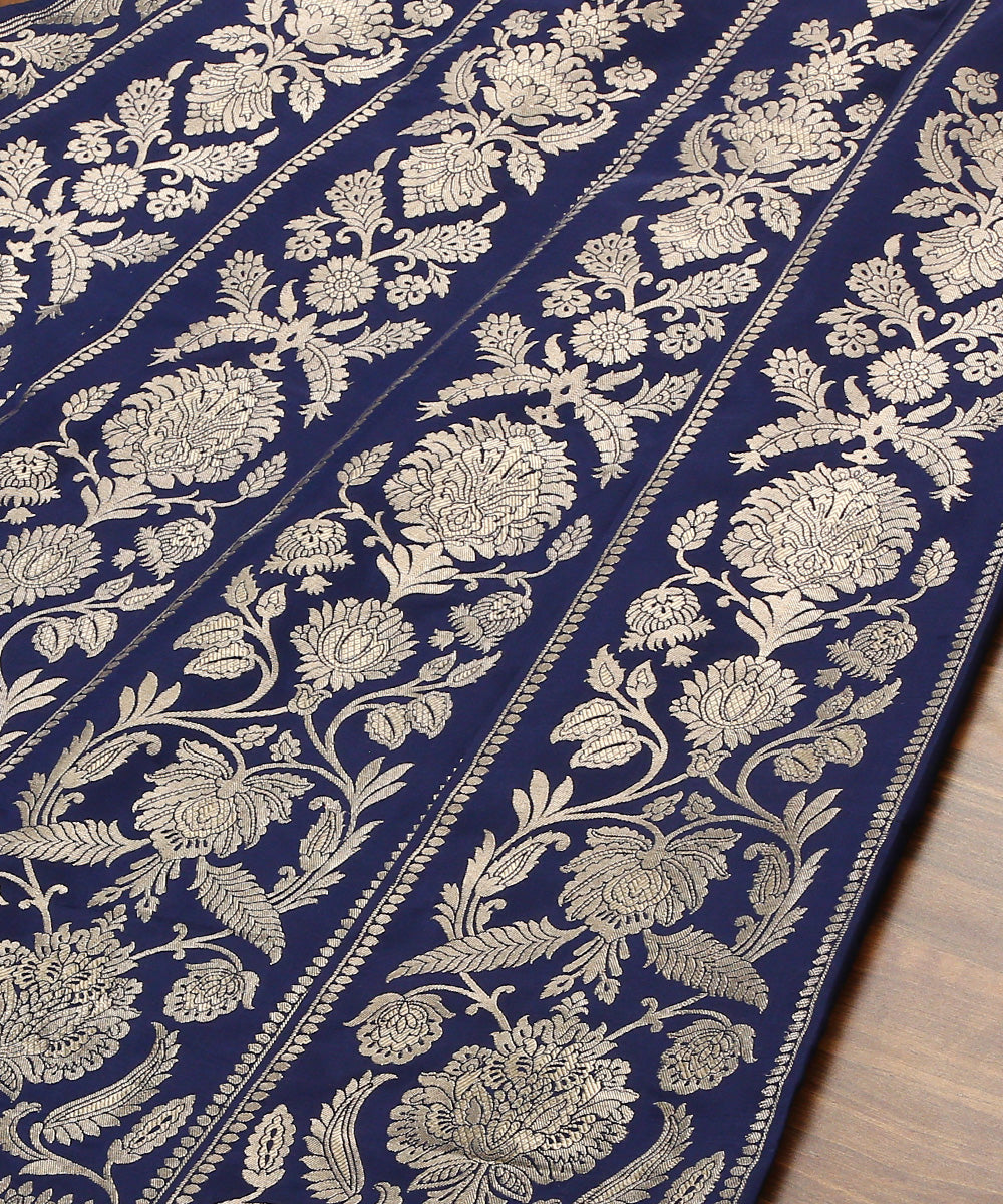 Blue_Handloom_Pure_Katan_Silk_Banarasi_Lehenga_WeaverStory_04