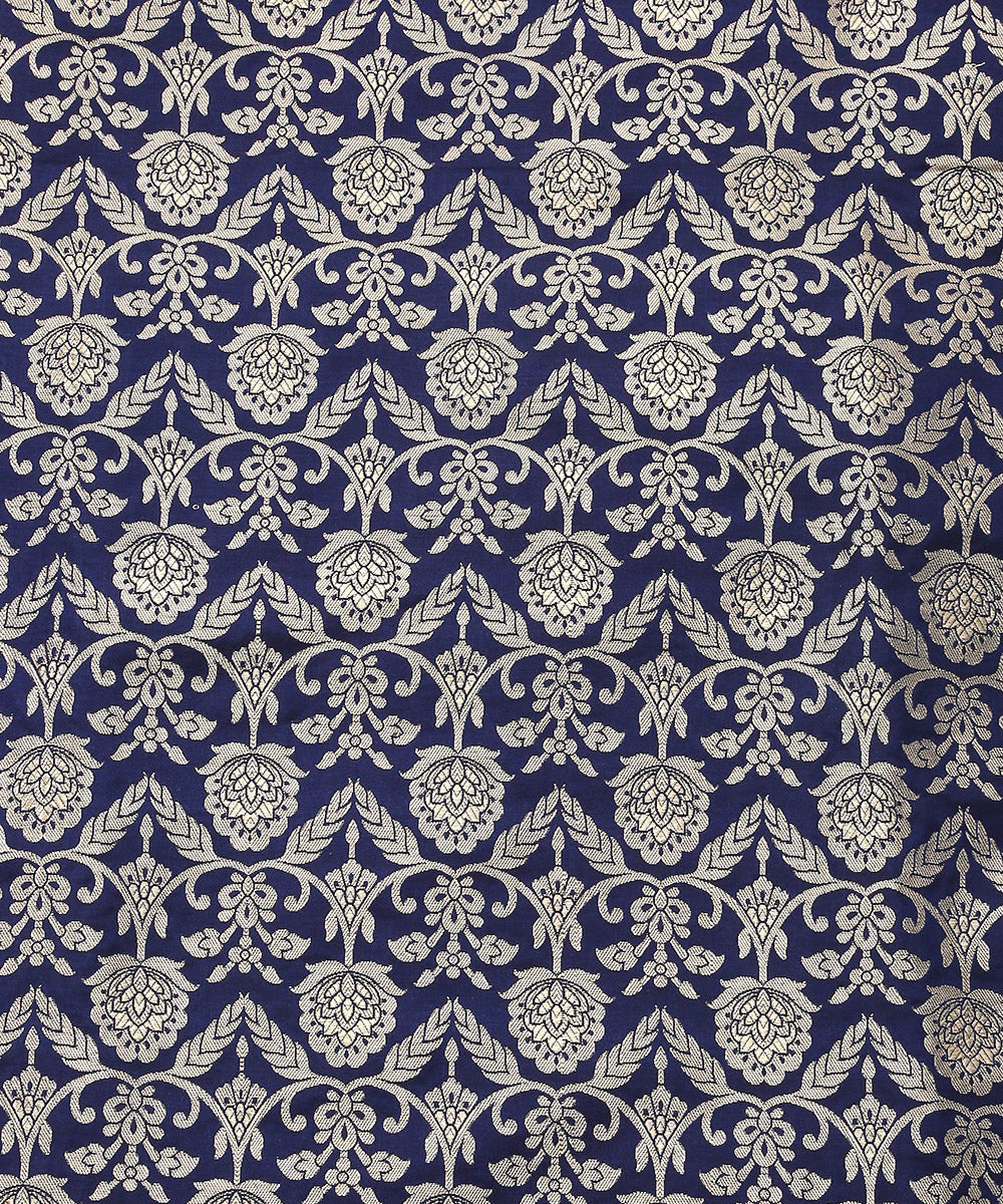 Blue_Handloom_Pure_Katan_Silk_Banarasi_Lehenga_WeaverStory_07