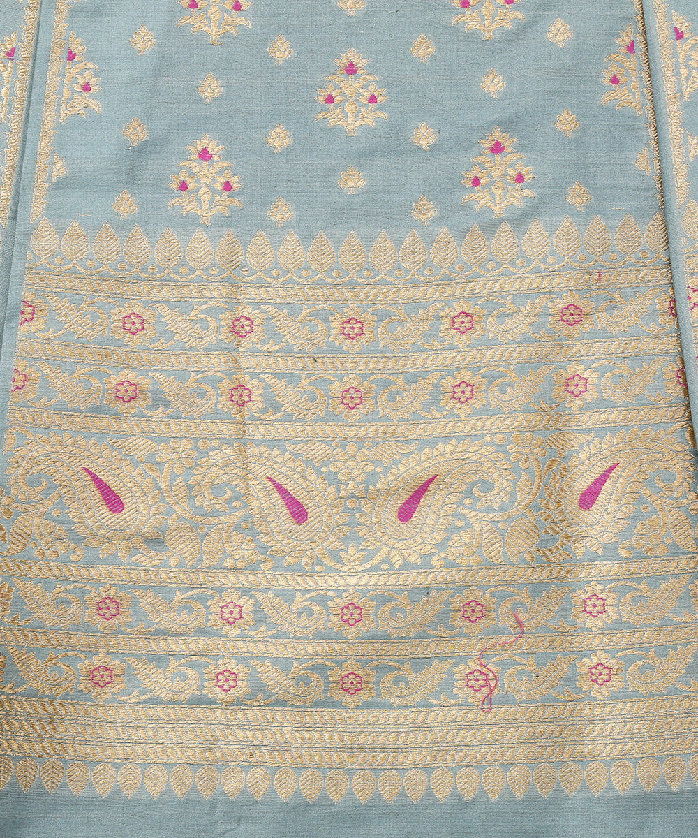 Powder_Blue_Handloom_Pure_Katan_Silk_Banarasi_Lehenga_With_Pink_Meenakari_WeaverStory_03