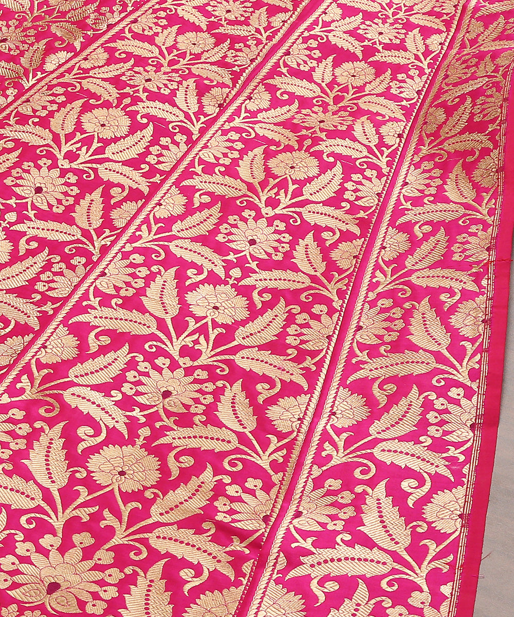 Handloom_Rani_Pink_Pure_Katan_Silk_Banarasi_Lehenga_With_Meenakari_WeaverStory_03