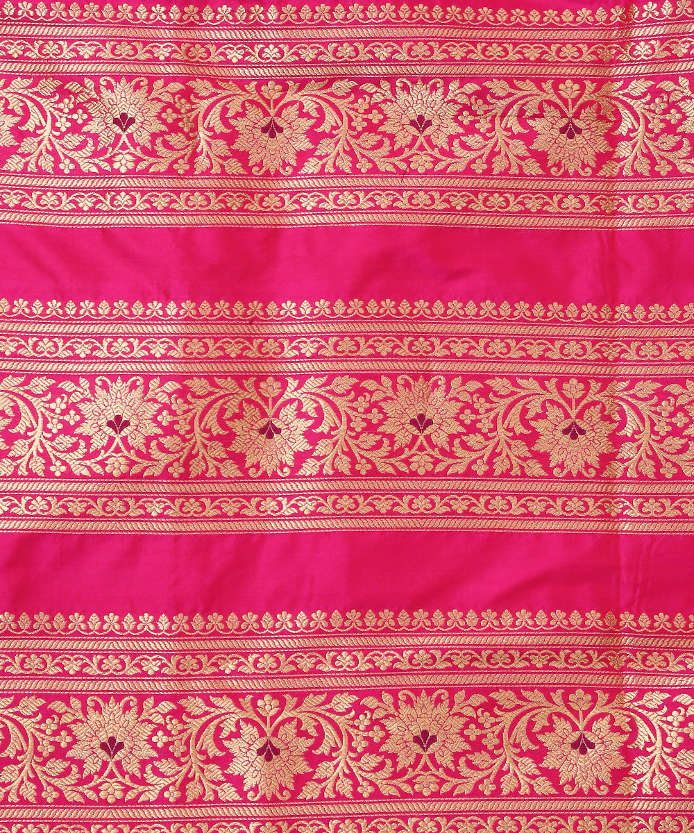 Handloom_Rani_Pink_Pure_Katan_Silk_Banarasi_Lehenga_With_Meenakari_WeaverStory_05