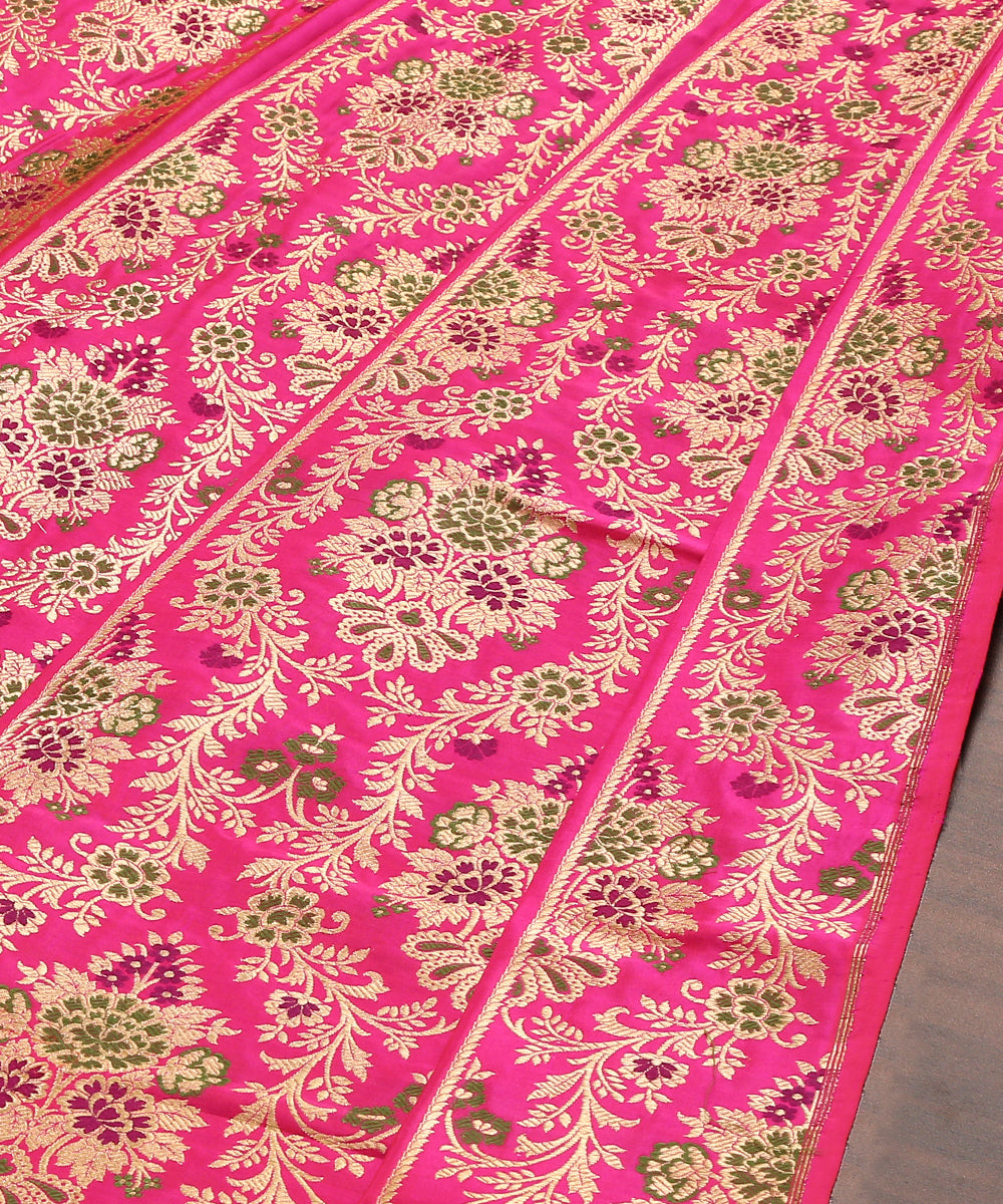 Hot_Pink_Handloom_Firdaus_Pure_Katan_Silk_Banarasi_Lehenga_WeaverStory_03
