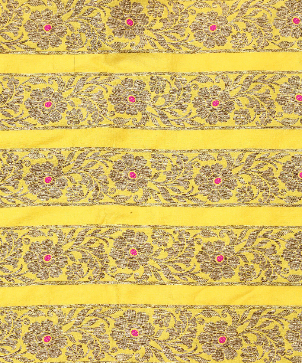 Handloom_Yellow_Pure_Katan_Silk_Banarasi_Lehenga_with_Antique_Zari_and_Meenakari_WeaverStory_05